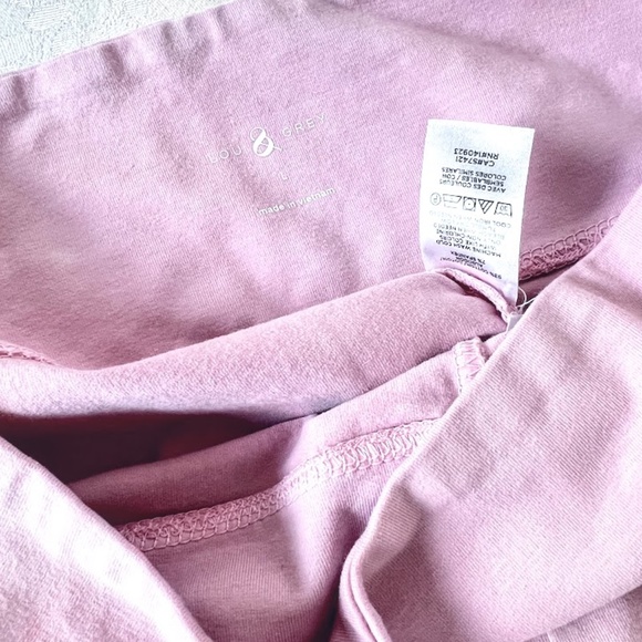 Loft Lou & Grey Biker, Yoga, Workout Shorts Pink Tie Dye Size L - Picture 4 of 8